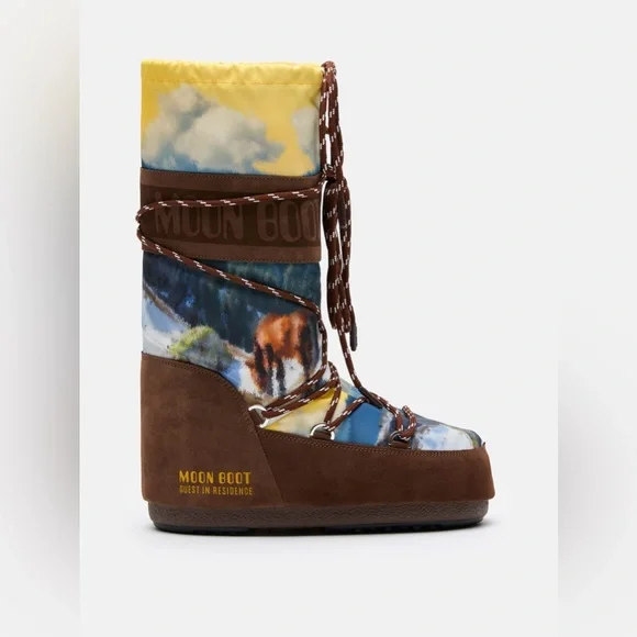 Moon Boot X Guest In Residence Icon High Postcard Cocoa Boots - Picture 2 of 10